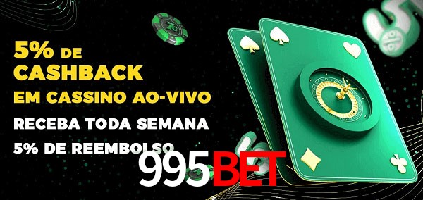 Promoções do cassino ao Vivo 995bet